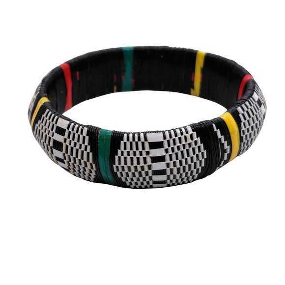 Vintage African Traditional Bracelet Handcrafted Arts Crafts telephone wire - Picture 1 of 3